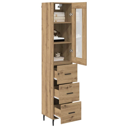 Highboard Artisan Oak 34.5 x 34 x 180 cm Engineered Wood