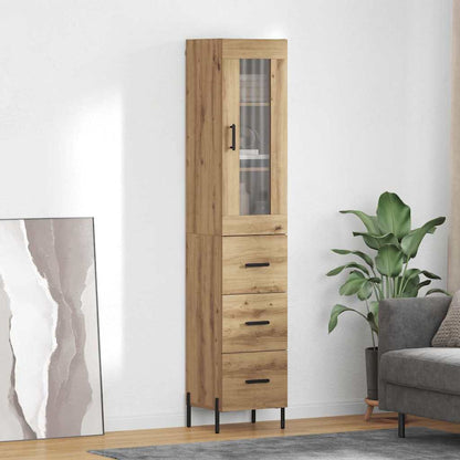 Highboard Artisan Oak 34.5 x 34 x 180 cm Engineered Wood