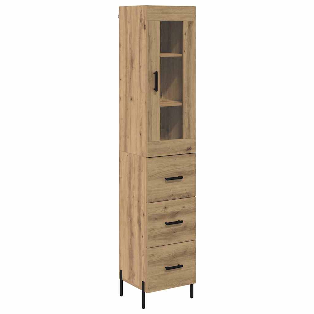 Highboard Artisan Oak 34.5 x 34 x 180 cm Engineered Wood