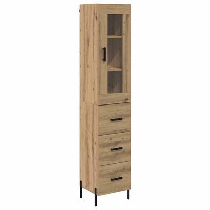 Highboard Artisan Oak 34.5 x 34 x 180 cm Engineered Wood