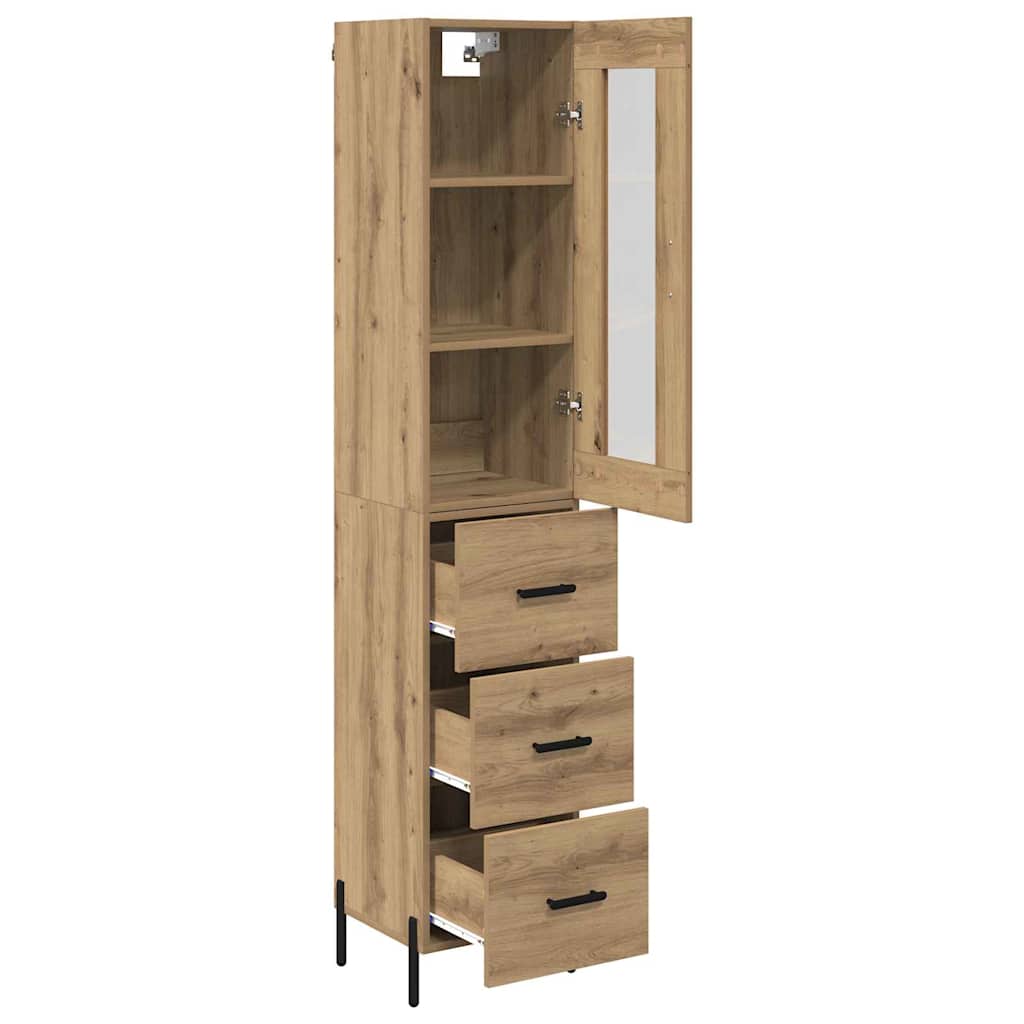 Highboard Artisan Oak 34.5 x 34 x 180 cm Engineered Wood