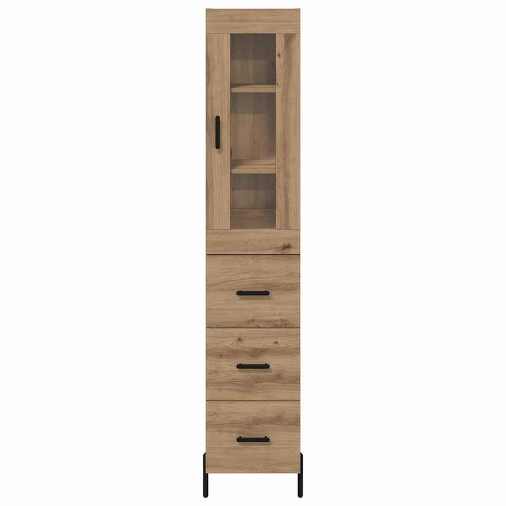 Highboard Artisan Oak 34.5 x 34 x 180 cm Engineered Wood