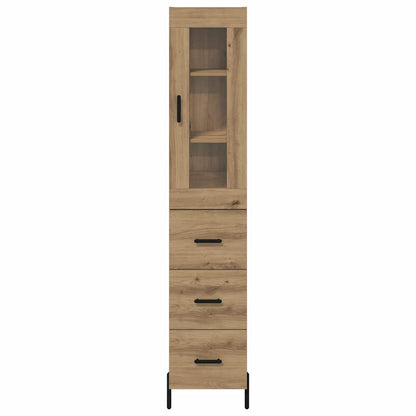Highboard Artisan Oak 34.5 x 34 x 180 cm Engineered Wood