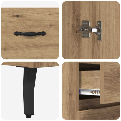 Highboard 2 pcs Artisan Oak 69.5 x 34 x 180 cm Engineered Wood