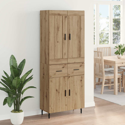 Highboard 2 pcs Artisan Oak 69.5 x 34 x 180 cm Engineered Wood