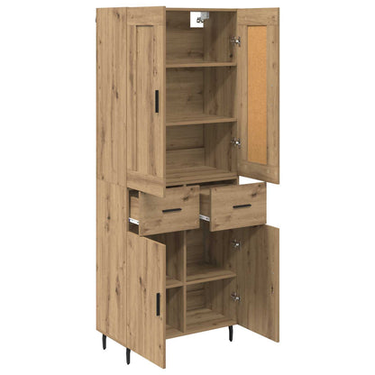 Highboard 2 pcs Artisan Oak 69.5 x 34 x 180 cm Engineered Wood