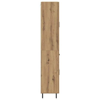 Highboard 2 pcs Artisan Oak 69.5 x 34 x 180 cm Engineered Wood