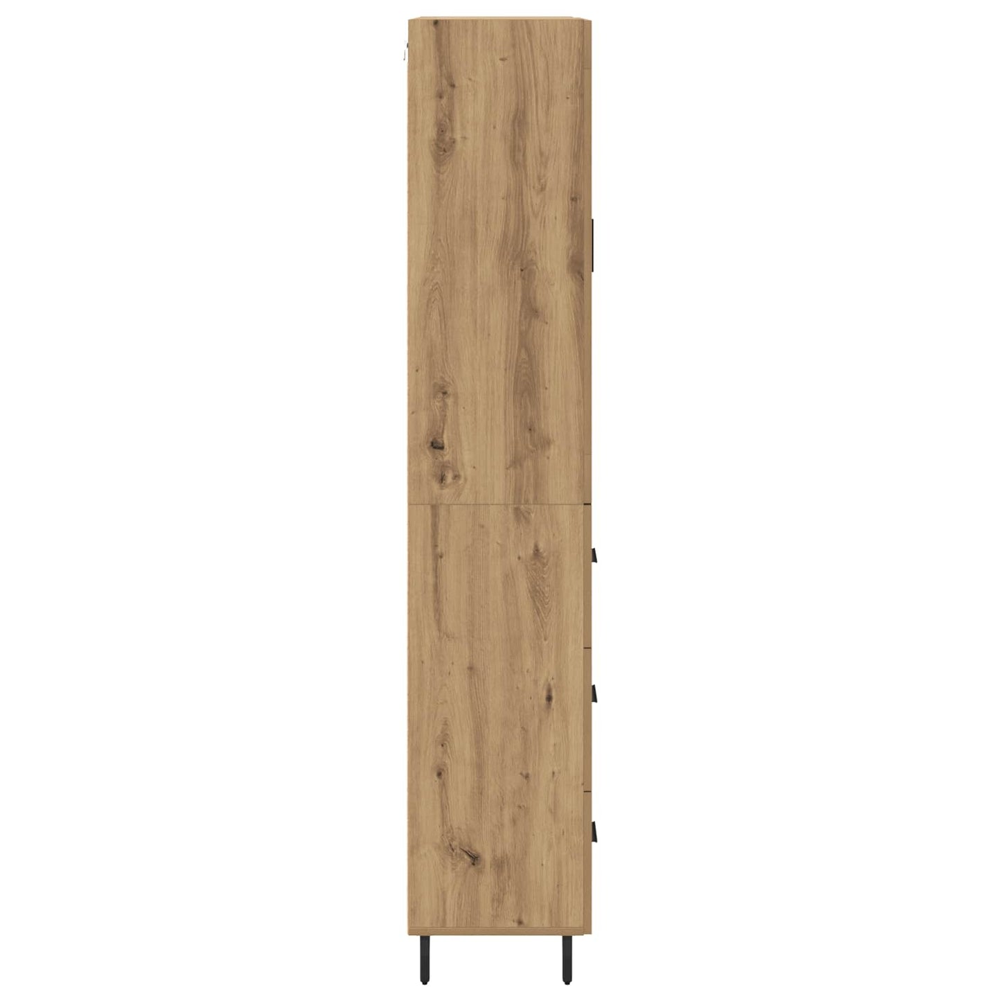 Highboard with Drawer 2 pcs Artisan Oak Engineered Wood