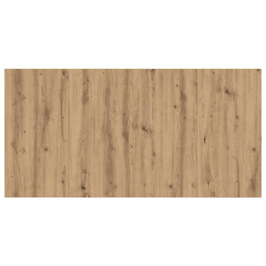 Headboard with Cabinet 3 pcs Artisan Oak Engineered Wood
