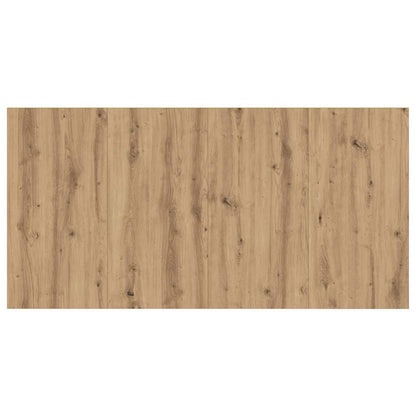 Headboard with Cabinet 3 pcs Artisan Oak Engineered Wood