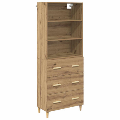 Highboard Artisan Oak 69.5 x 32.5 x 180 cm Engineered Wood