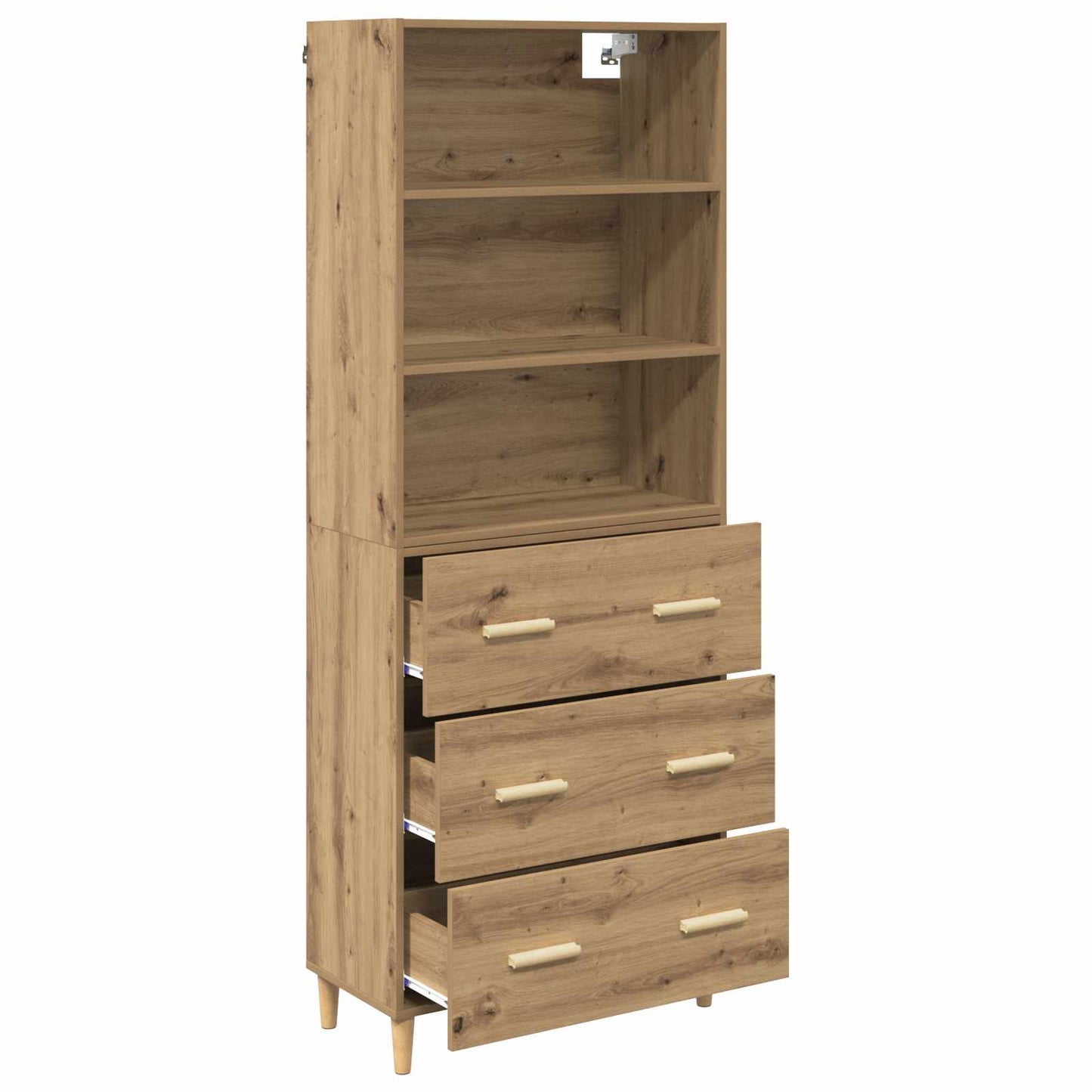 Highboard Artisan Oak 69.5 x 32.5 x 180 cm Engineered Wood