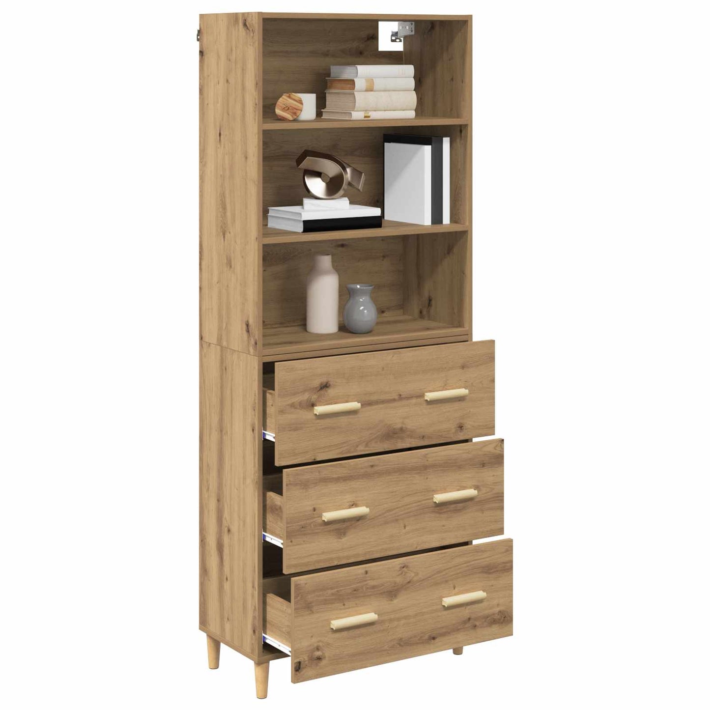 Highboard Artisan Oak 69.5 x 32.5 x 180 cm Engineered Wood