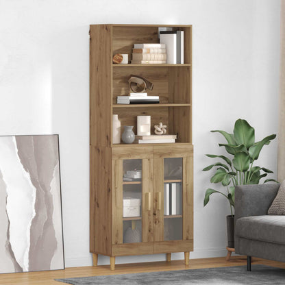 Highboard Artisan Oak 69.5 x 32.5 x 180 cm Engineered Wood