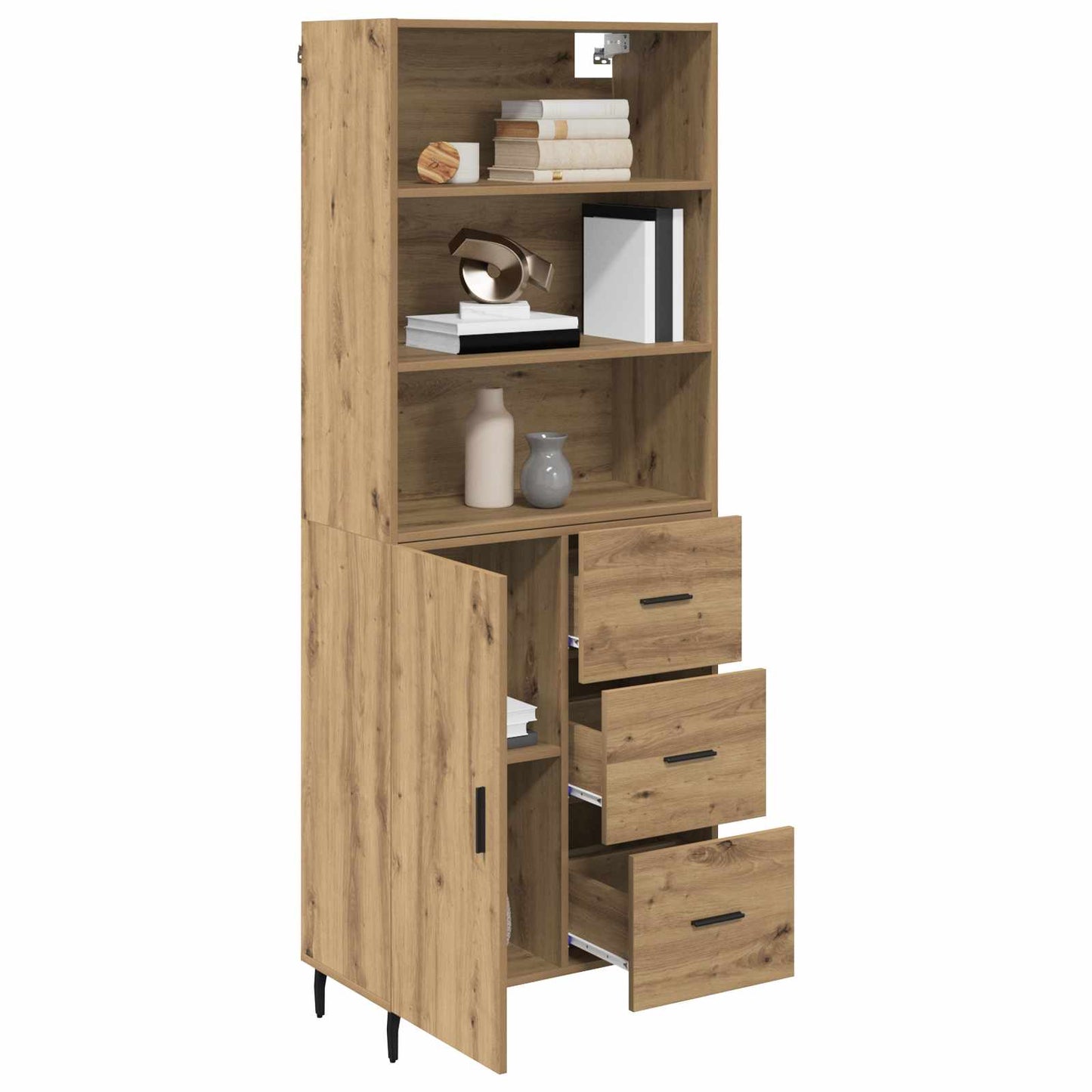 Highboard with Drawer Artisan Oak 69.5 x 34 x 180 cm