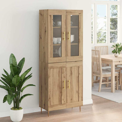 Highboard 2 pcs Artisan Oak Engineered Wood