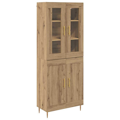 Highboard 2 pcs Artisan Oak Engineered Wood