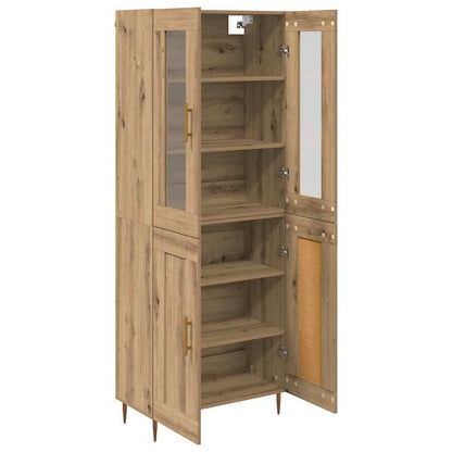 Highboard 2 pcs Artisan Oak Engineered Wood