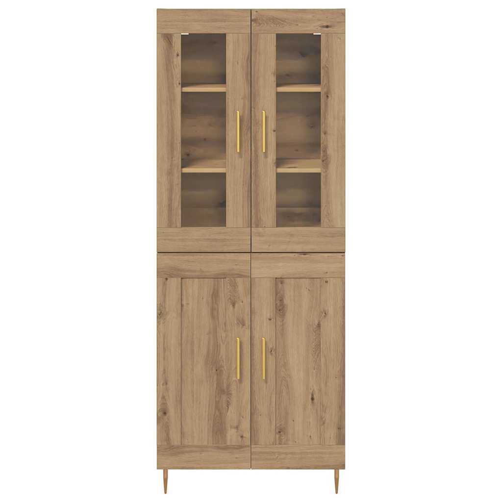 Highboard 2 pcs Artisan Oak Engineered Wood