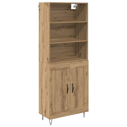 Highboard 2 pcs Artisan Oak Engineered Wood