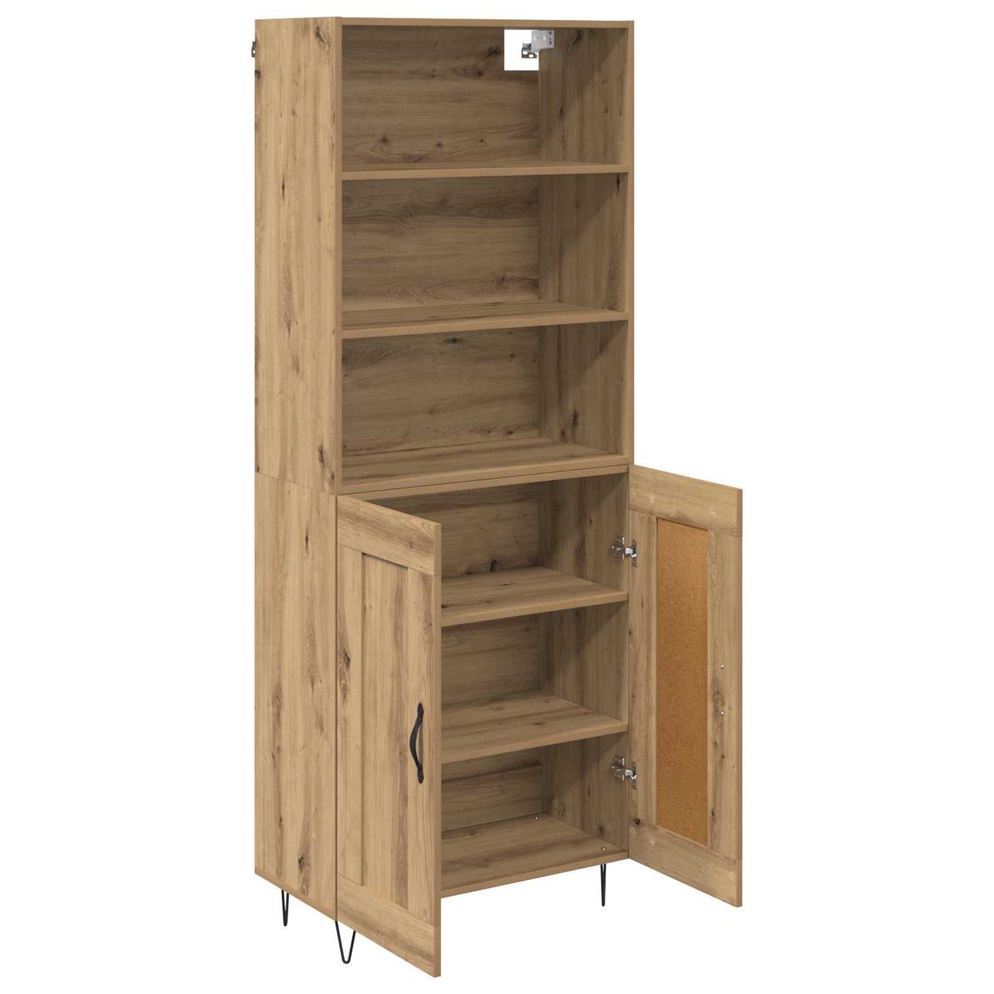 Highboard 2 pcs Artisan Oak Engineered Wood