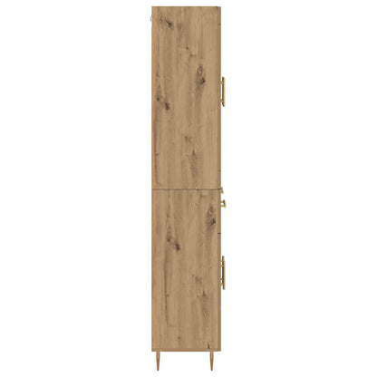 Highboard with Drawer 2 pcs Artisan Oak Engineered Wood