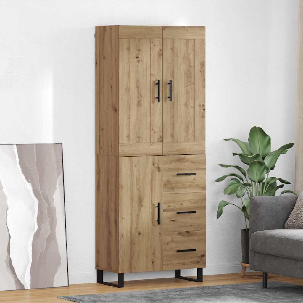 Highboard Artisan Oak 69.5 x 34 x 180 cm Engineered Wood