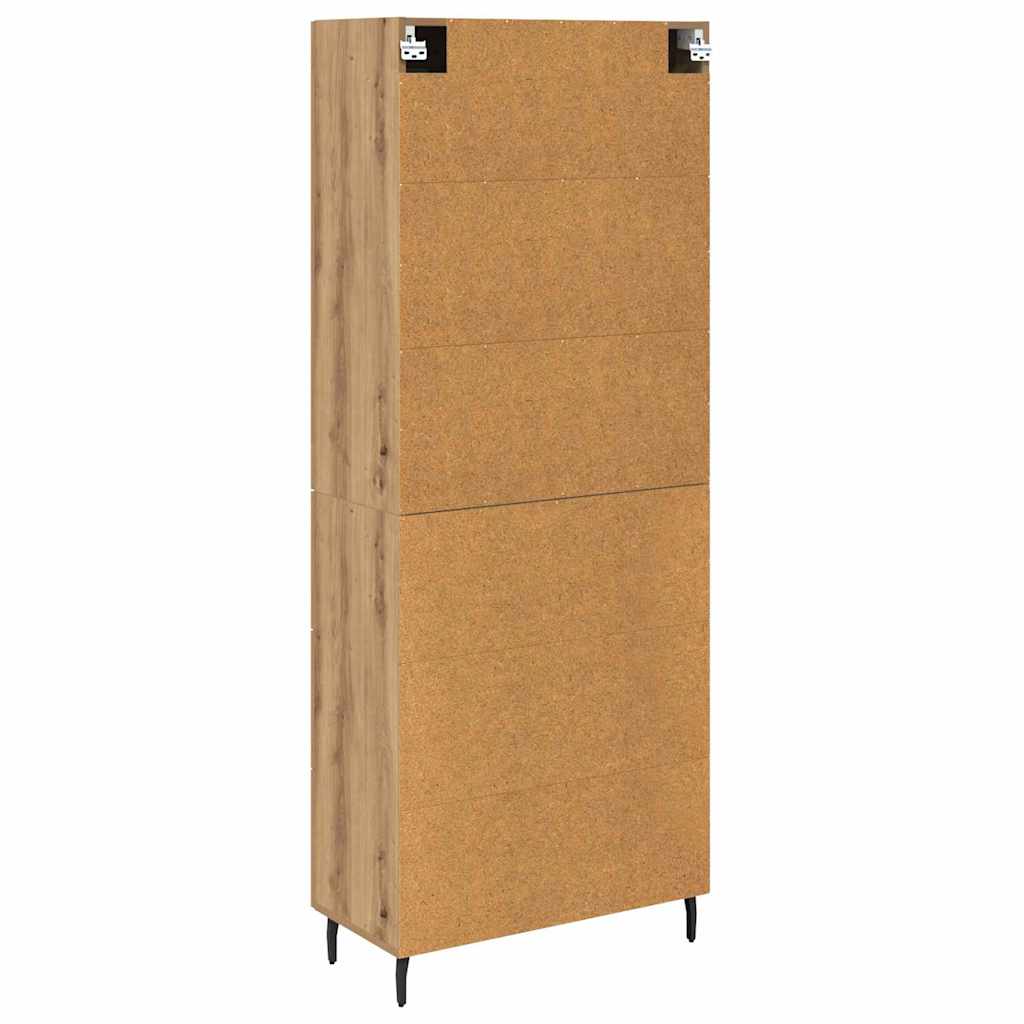 Highboard 2 pcs Artisan Oak 69.5 x 34 x 180 cm Engineered Wood