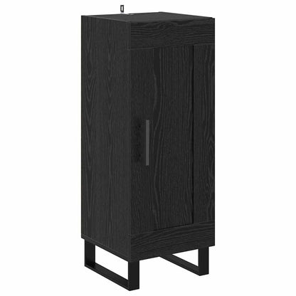 Highboard Black Oak 34.5 x 34 x 180 cm Engineered Wood