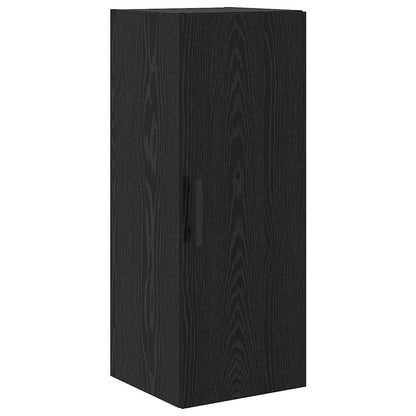 Highboard Black Oak 34.5 x 34 x 180 cm Engineered Wood