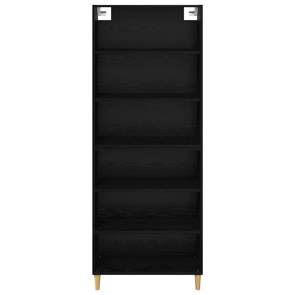 Highboard Black Oak 69.5 x 32.5 x 180 cm Engineered Wood
