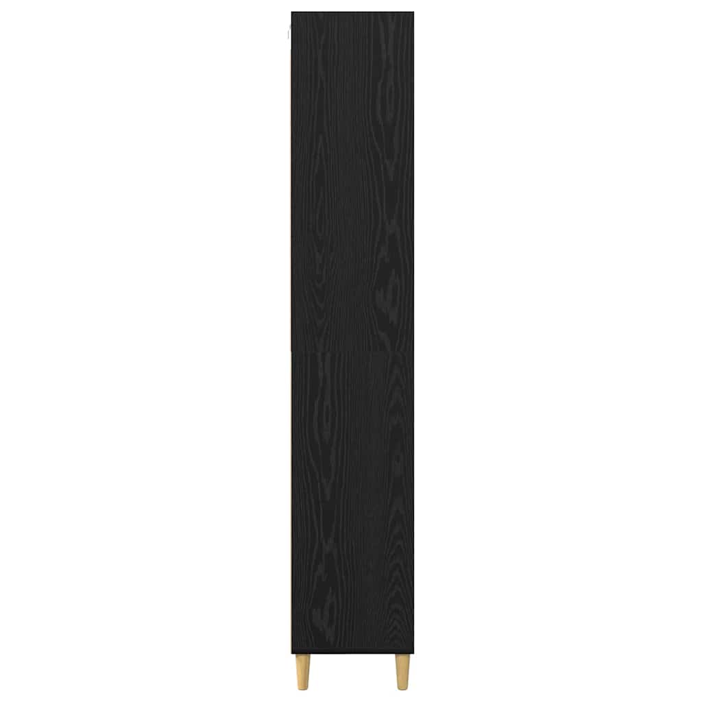 Highboard Black Oak 69.5 x 32.5 x 180 cm Engineered Wood