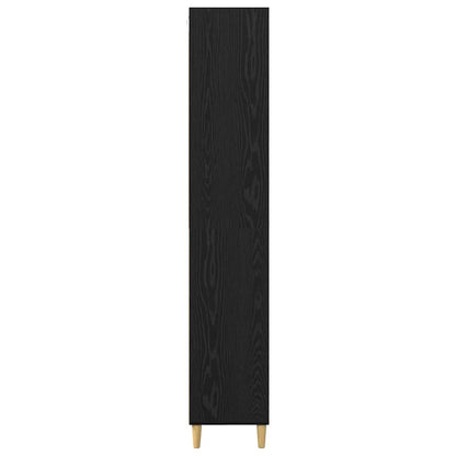Highboard Black Oak 69.5 x 32.5 x 180 cm Engineered Wood