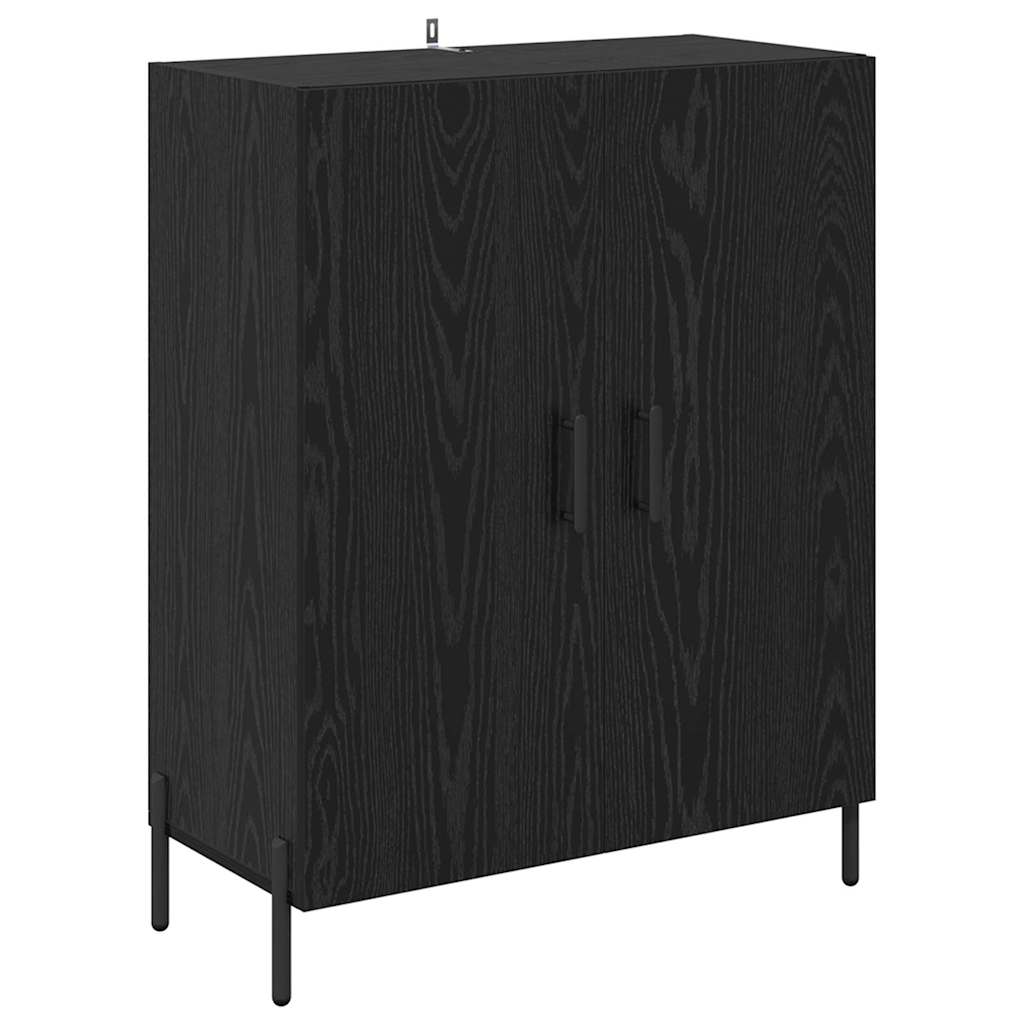 Highboard Black Oak 69.5 x 34 x 180 cm Engineered Wood