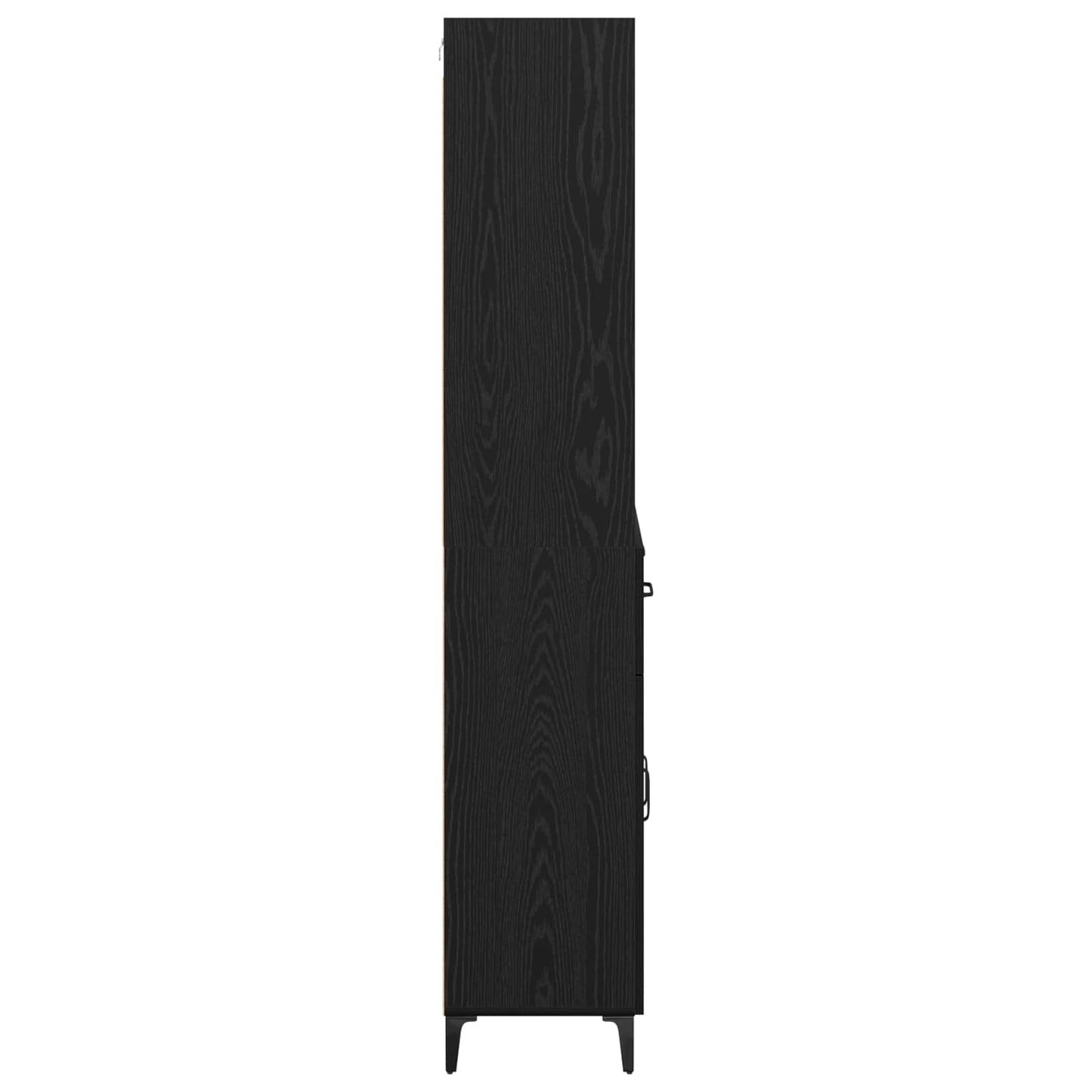Highboard Black Oak 69.5 x 34 x 180 cm Engineered Wood