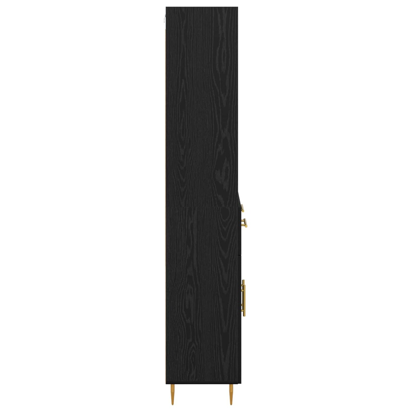 Highboard Black Oak 69.5 x 34 x 180 cm Engineered Wood