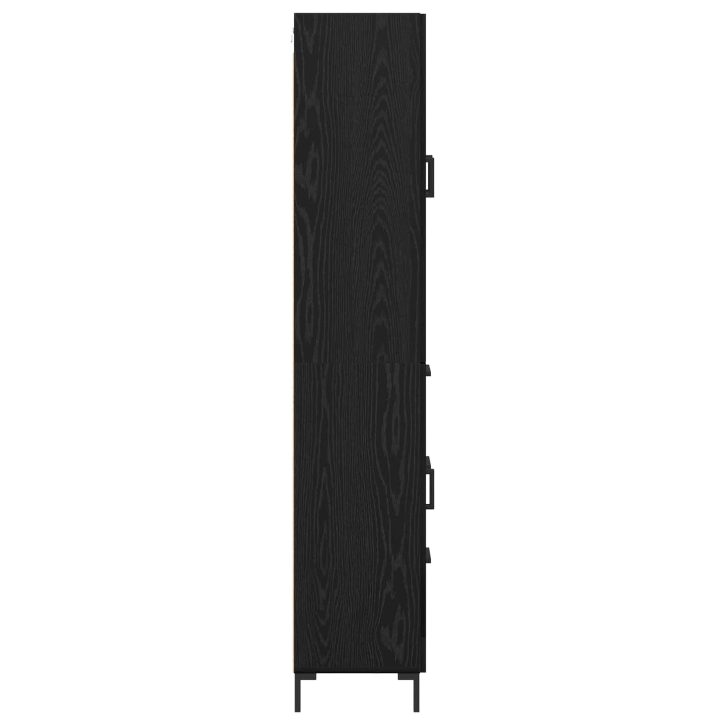 Highboard Black Oak 69.5 x 34 x 180 cm Engineered Wood