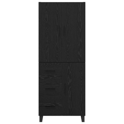 Highboard with Drawer 2 pcs Black Oak 69.5 x 34 x 180 cm