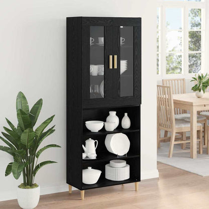 Highboard Black Oak 69.5 x 34 x 180 cm