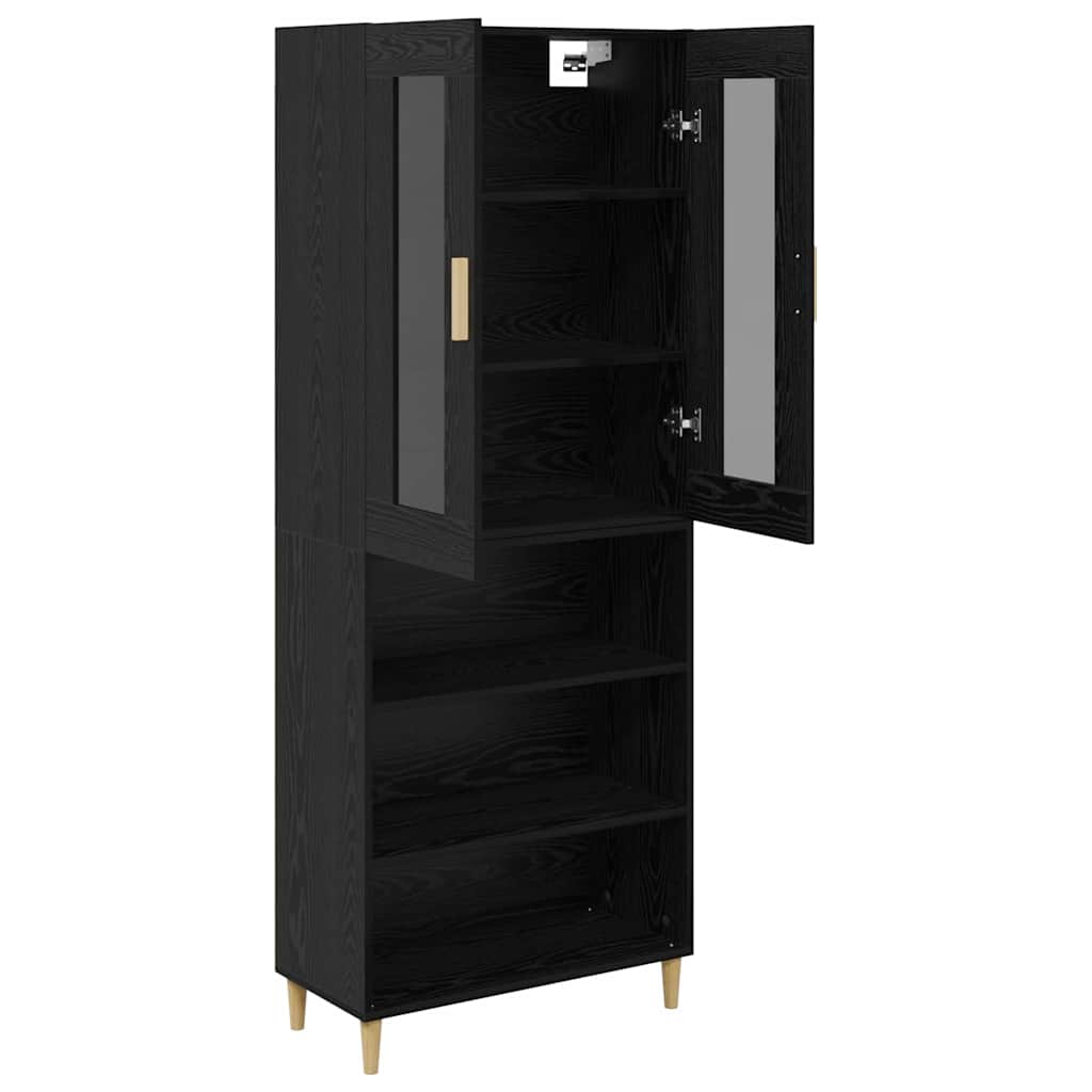 Highboard Black Oak 69.5 x 34 x 180 cm