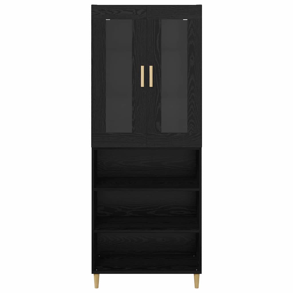 Highboard Black Oak 69.5 x 34 x 180 cm
