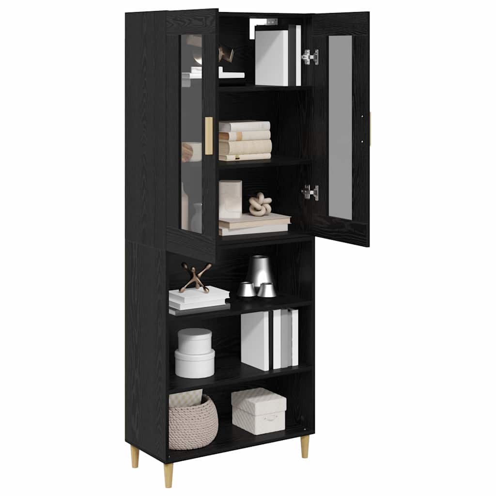 Highboard Black Oak 69.5 x 34 x 180 cm