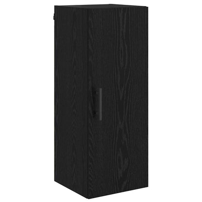 Highboard Black Oak 34.5 x 34 x 180 cm Engineered Wood