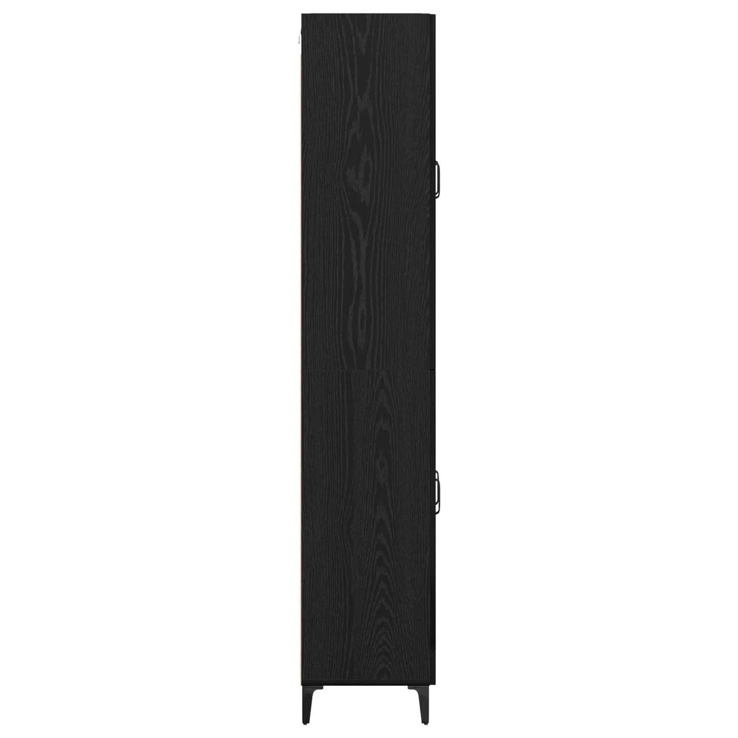 Highboard Black Oak 69.5 x 34 x 180 cm Engineered Wood