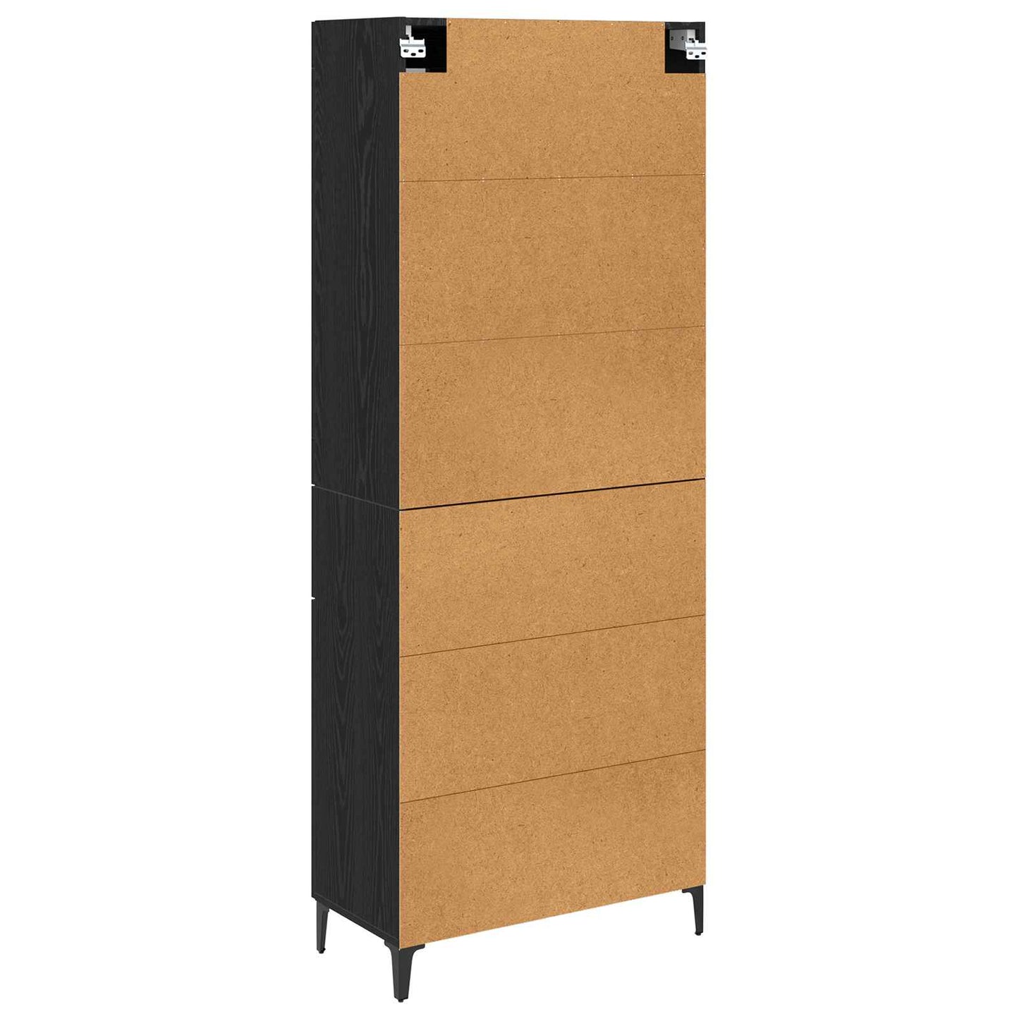 Highboard Black Oak 69.5 x 34 x 180 cm Engineered Wood