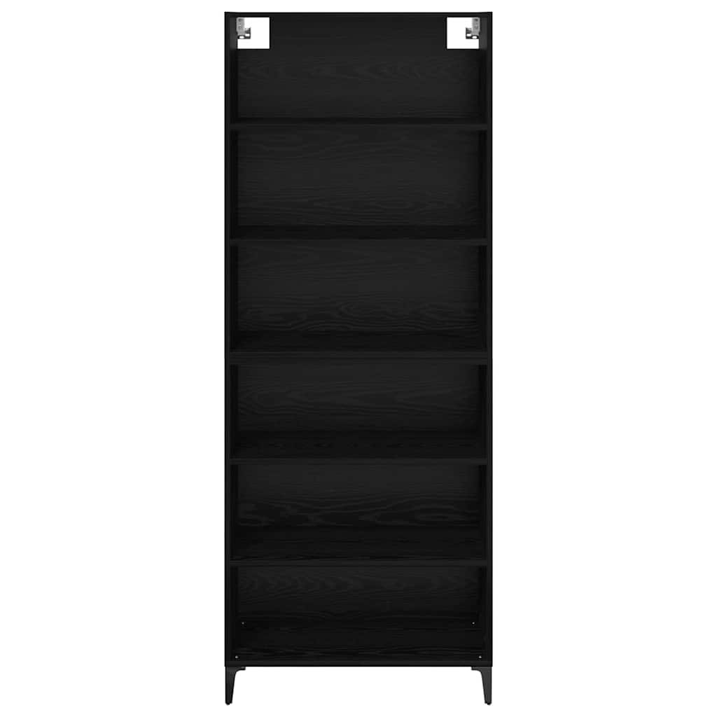 Highboard Black Oak 69.5 x 34 x 180 cm Engineered Wood
