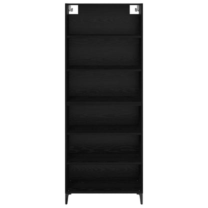 Highboard Black Oak 69.5 x 34 x 180 cm Engineered Wood