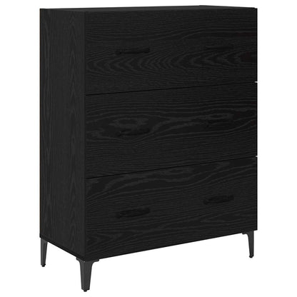 Highboard Black Oak 69.5 x 34 x 180 cm Engineered Wood