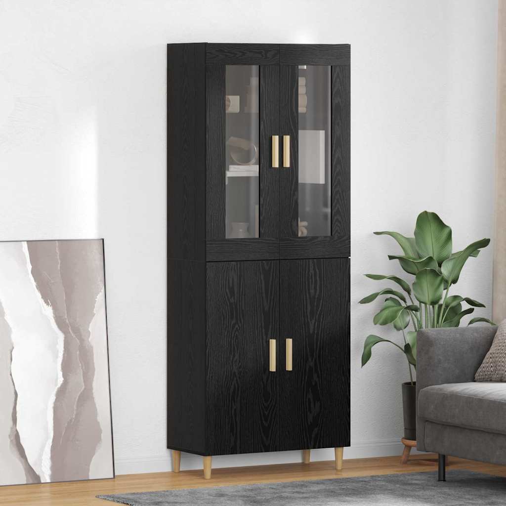 Highboard Black Oak 69.5 x 34 x 180 cm