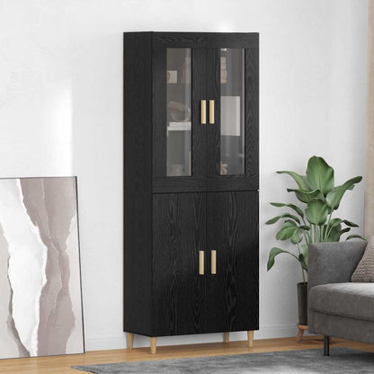 Highboard Black Oak 69.5 x 34 x 180 cm